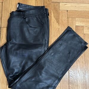 Black Leather Pants